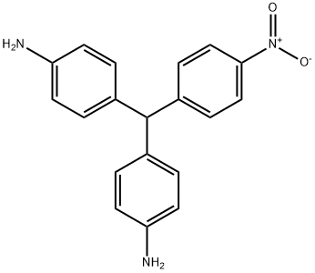 4′′-ニトロ-4,4′-ジアミノトリフェニルメタン 化学構造式