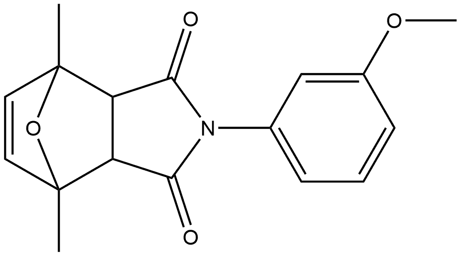 2-(3-methoxyphenyl)-4,7-dimethyl-3a,7a-dihydro-4,7-epoxyisoindole-1,3-dione Structure