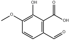 Benzoic acid, 6-formyl-2-hydroxy-3-methoxy- Struktur