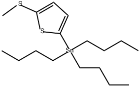 Stannane, tributyl[5-(methylthio)-2-thienyl]- Structure