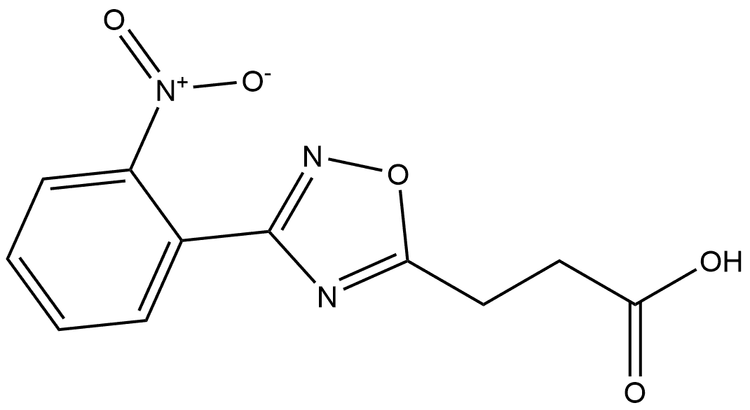3-(2-Nitrophenyl)-1,2,4-oxadiazole-5-propanoic acid Structure