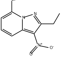 Pyrazolo[1,5-a]pyridine, 7-bromo-2-ethyl-3-nitro- Structure