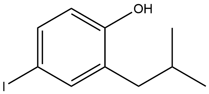 4-Iodo-2-isobutylphenol,475272-56-1,结构式