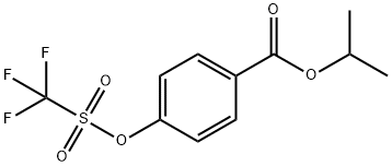 Benzoic acid, 4-[[(trifluoromethyl)sulfonyl]oxy]-, 1-methylethyl ester Structure