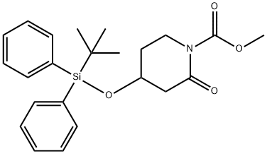 Methyl 4-((tert-butyldiphenylsilyl)oxy)-2-oxopiperidine-1-carboxylate 结构式
