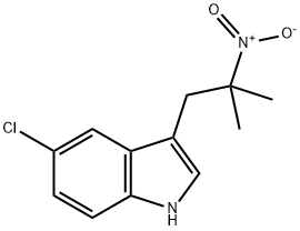 1H-Indole, 5-chloro-3-(2-methyl-2-nitropropyl)- Structure