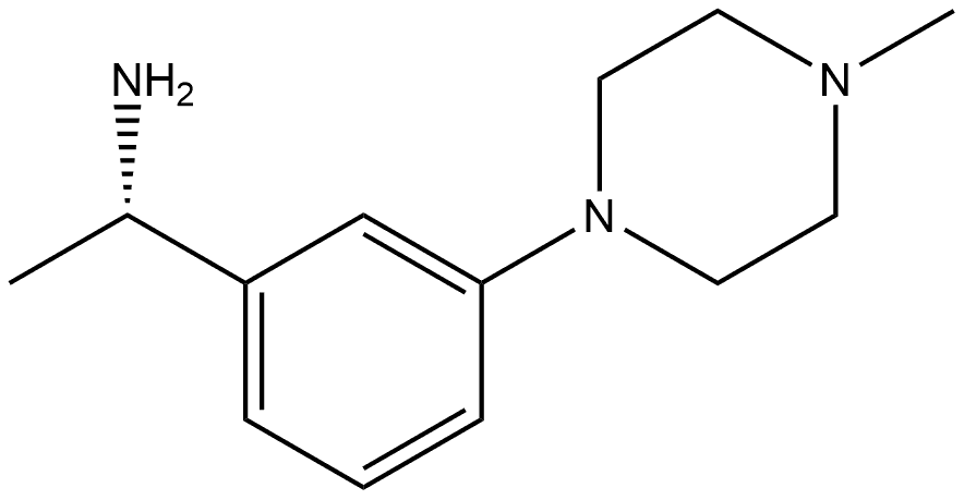 (S)-1-(3-(4-甲基哌嗪-1-基)苯基)乙-1-胺, 477313-03-4, 结构式
