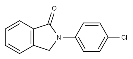 1H-Isoindol-1-one, 2-(4-chlorophenyl)-2,3-dihydro- 化学構造式