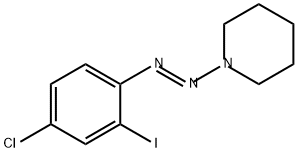 Piperidine, 1-[(1E)-2-(4-chloro-2-iodophenyl)diazenyl]-