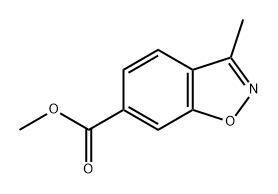 3-甲基苯并异噁唑-6-甲酸甲酯, 478169-71-0, 结构式
