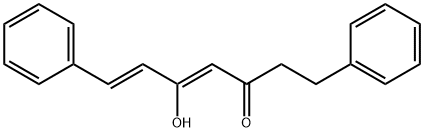 (4Z,6E)-5-Hydroxy-1,7-diphenylhepta-4,6-dien-3-one 结构式