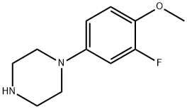 Piperazine, 1-(3-fluoro-4-methoxyphenyl)- Struktur