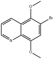 6-溴-5,8-二甲氧基喹啉 结构式