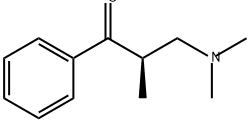 1-Propanone, 3-(dimethylamino)-2-methyl-1-phenyl-, (2R)- Struktur