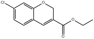 2H-1-Benzopyran-3-carboxylic acid, 7-chloro-, ethyl ester Structure