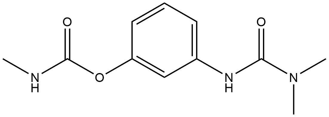 N,N-Dimethyl-N′-[3-[[(methylamino)carbonyl]oxy]phenyl]urea Structure