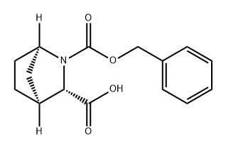 2-Azabicyclo[2.2.1]heptane-2,3-dicarboxylic acid, 2-(phenylmethyl) ester, (1R,3S,4S)- Structure