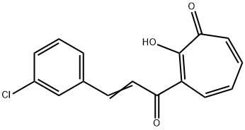 3-(3-苯氧基基肉桂酰基)卓酚酮,491870-94-1,结构式