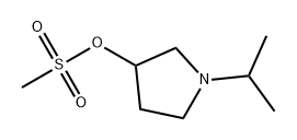 3-Pyrrolidinol, 1-(1-methylethyl)-, 3-methanesulfonate Structure