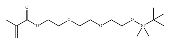 2-Propenoic acid, 2-methyl-, 10,10,11,11-tetramethyl-3,6,9-trioxa-10-siladodec-1-yl ester Structure