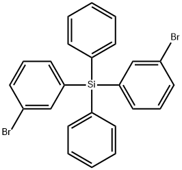 Benzene, 1,1'-(diphenylsilylene)bis[3-bromo- Structure