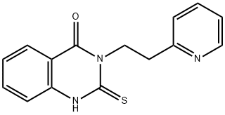 4(1H)-喹唑啉酮,2,3-二氢-3-[2-(2-吡啶基)乙基]-2-硫代, 501076-97-7, 结构式