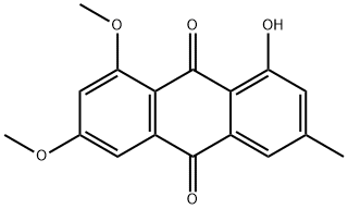 9,10-Anthracenedione, 1-hydroxy-6,8-dimethoxy-3-methyl- 化学構造式