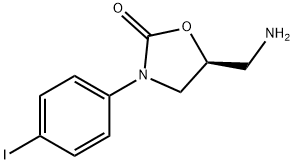 (5S)-5-(aminomethyl)-3-(4-iodophenyl)-1,3-oxazolidin-2-one Struktur