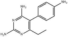 2,4-Pyrimidinediamine, 5-(4-aminophenyl)-6-ethyl- Struktur