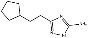 5-(2-Cyclopentylethyl)-1H-1,2,4-triazol-3-amine (HNO3) 结构式
