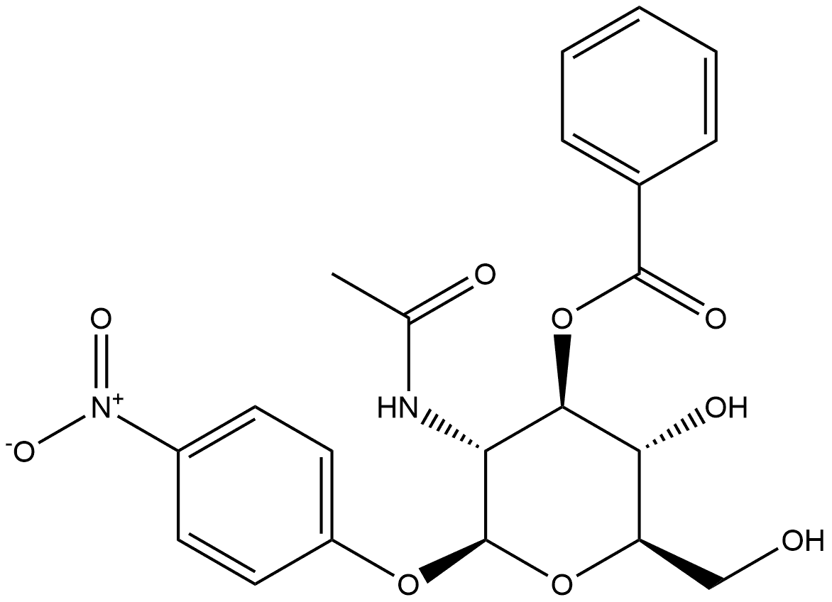 β-D-Glucopyranoside, 4-nitrophenyl 2-(acetylamino)-2-deoxy-, 3-benzoate