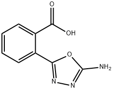 Benzoic acid, 2-(5-amino-1,3,4-oxadiazol-2-yl)- 结构式