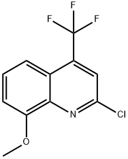 Quinoline, 2-chloro-8-methoxy-4-(trifluoromethyl)- Struktur