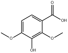 Benzoic acid, 3-hydroxy-2,4-dimethoxy- Struktur