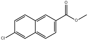 2-Naphthalenecarboxylic acid, 6-chloro-, methyl ester Structure