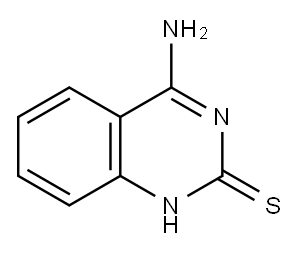 2(1H)-Quinazolinethione, 4-amino- 化学構造式
