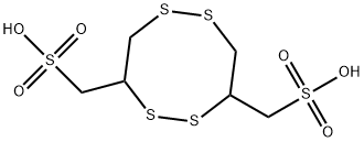1,2,5,6-Tetrathiocane-3,8-dimethanesulfonic acid|化合物 ST166 free acid