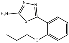 2-氨基-5-(2-丙氧基苯基)-1,3,4-噻二唑 结构式