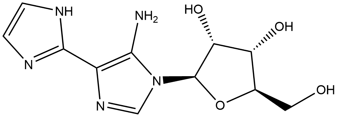 [2,4'-Bi-1H-imidazol]-5'-amine, 1'-β-D-ribofuranosyl-