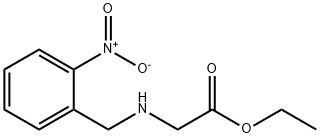 Glycine, N-[(2-nitrophenyl)methyl]-, ethyl ester Struktur