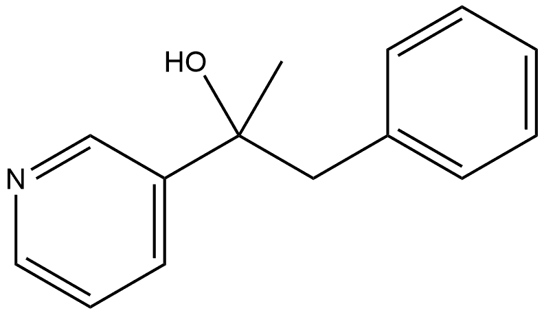 1-phenyl-2-(pyridin-3-yl)propan-2-ol 结构式