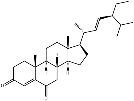 Stigmasta-4,22-diene-3,6-dione, (22E)-,50868-51-4,结构式