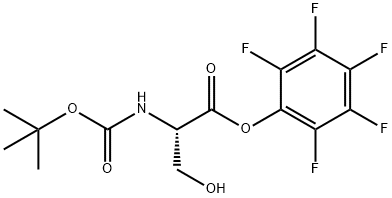 L-Serine, N-[(1,1-dimethylethoxy)carbonyl]-, pentafluorophenyl ester (9CI) Structure