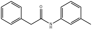 2-苯基-N-(间甲苯基)乙酰胺 结构式