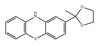 10H-Phenothiazine, 2-(2-methyl-1,3-dioxolan-2-yl)- Structure