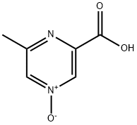2-Pyrazinecarboxylic acid, 6-methyl-, 4-oxide Struktur