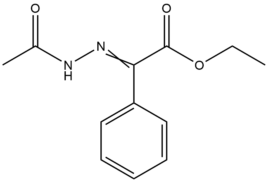 Benzeneacetic acid, α-(2-acetylhydrazinylidene)-, ethyl ester