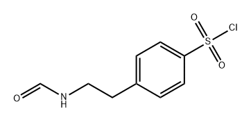 Benzenesulfonyl chloride, 4-[2-(formylamino)ethyl]- Structure