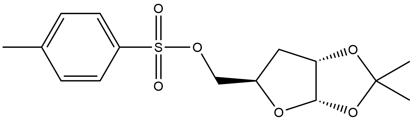 3-deoxy-1,2-O-isopropylidene-5-O-(p-toluenesulfonyl)-α-L-ribofuranose,511272-13-2,结构式