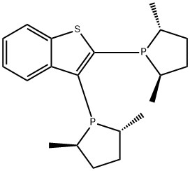 Benzo[b]thiophene, 2,3-bis[(2R,5R)-2,5-dimethyl-1-phospholanyl]- Structure